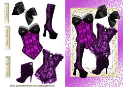 Gorgeous Pink/black Ladies Accessories