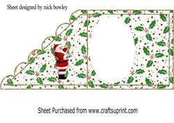 Santa Over the Edge Insert
