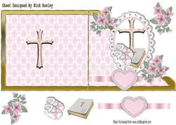 A Lovely Christening or Baptism on Lace Over the Edge