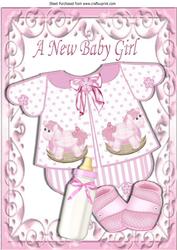 Pretty Baby Girls Romper Suit with Bottle A4