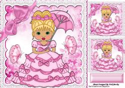 As Pretty as a Picture All Dressed in Pink with Butterflies