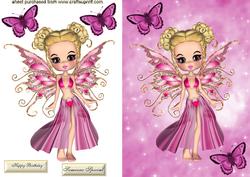 Pretty Little Faerie in Pink Dress