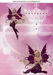 Pretty Faeries on a Staircase A4 Topper