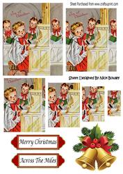 Carol Singers , Singing in a Church Pyramids