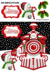 Room for Me on the Santa Express! Ho! Ho! Ho! 8x8
