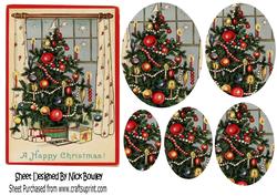 Lovely Christmas Tree Oval Pyramids
