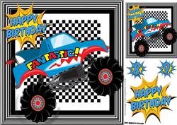 Fantastic Monster 4x4 Jeep, in Blue 8x8