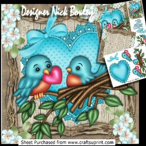 Will You Be My Little Love Bird, with Heart & Bow 8x8 Kit
