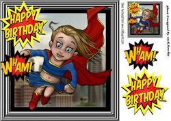 Wham! Wonder Birthday Girl, in the City 8x8