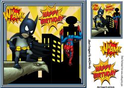 Super Heroes at Battle in the Night City 8x8