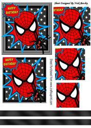 Spider Web Mask with Spider and Stars Pyramids