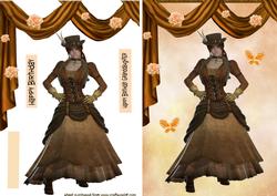 Pretty Steam Punk Lady Poser