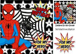 For My Hero, Spiderman in Star Frame with Web 8x8