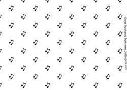Black Symbol Music Backing Paper ( Landscape)
