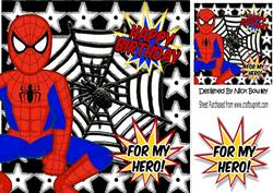 Birthday Boy! for My Hero Spiderman in Web 8x8