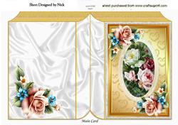 Pretty Vintage and Summer Roses Folded Book