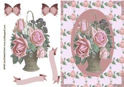 Pretty Basket of Roses