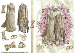 Vintage Wedding Costumes in Rose Frame