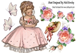 pretty in pink with roses and lace A4