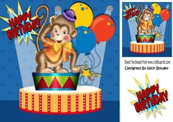 whos a cheeky monkey! in the circus 8x8