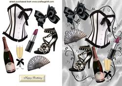 Gorgeous Ladies Black/white Accessories