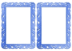blue ornate insert