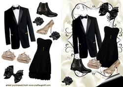 Evening Wear! Black Dress & Tuxedo