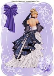 Elegance in Lilac/purple A4 Topper