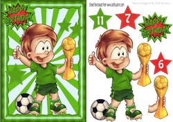 I am The champion footballer in green A5