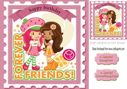Forever friends! with two little girls 8x8