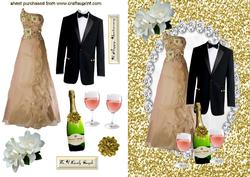 Lovely Evening Wear Gown & Tuxedo for Anniversary