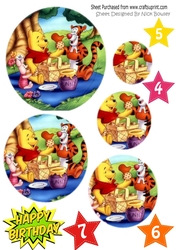 Lovely bear & friends having a picnic oval pyramids