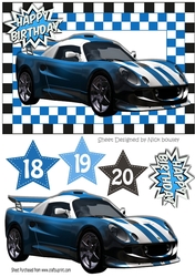 Blue racer in check frame for the big boys A5