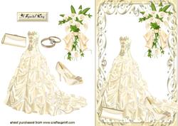 Beautiful Cream Wedding Gown
