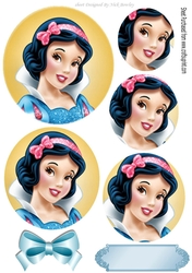 princess smile with blue bow oval pyramids