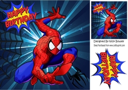 Spider hero with web 8x8