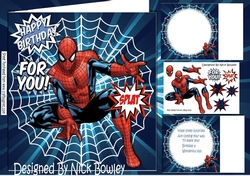 Spider hero in white web splat! 8x8 Mini kit