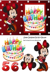 I Just love Birthday cakes, with cute little minnie mouse
