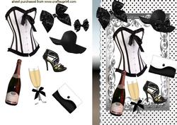 Black Polka Dots & Bows