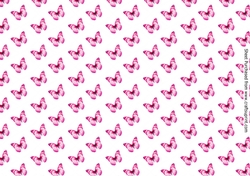 pretty pink shades of butterflies A4 backing paper
