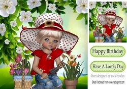 I love pretty flowers and gardening 8x8
