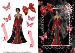 Elegance in Black/red, Pretty Lady