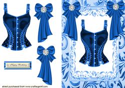 Gorgeous Electric Blue Basque!