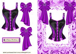 Gorgeous Purple Basque!