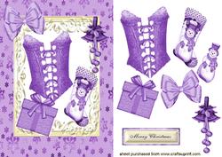 Pretty Christmas Purple Accessories