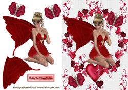 Pretty Faerie in Red Velvet