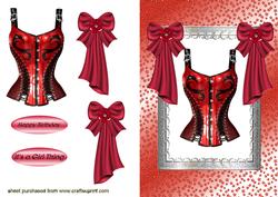 Gorgeous Red Basque & Bows