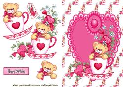 Cute Little Teddy in a Teacup!