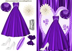 Elegant Purple Evening Dress