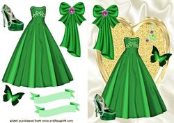 Gorgeous Emerald Evening Gown